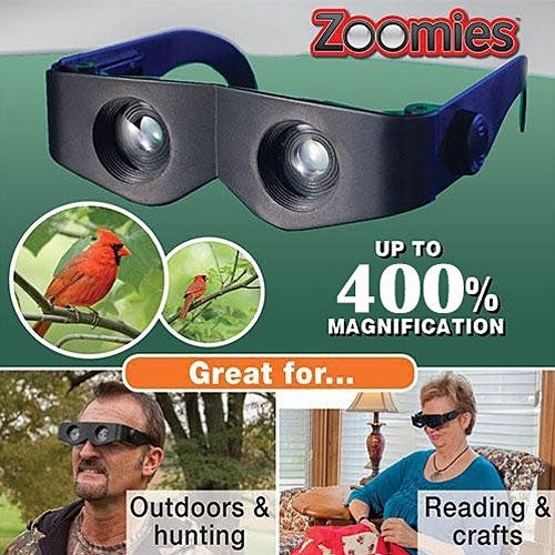 Lunettes loupe serre-tête Zoomies grossissement 400 %, télescope 4X