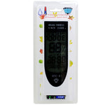 Thermomètre numérique LED LCD lumineux HTC-8 avec hygromètre rétroéclairé, humidimètre, alarme / date / horloge / calendrier, HTC-8