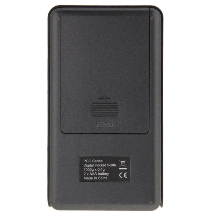 Balance électronique de poche 2 en 1 1000g x 0.1g pour bijoux + Calculatrice avec écran LCD à chiffres, 1000g x 0.1g