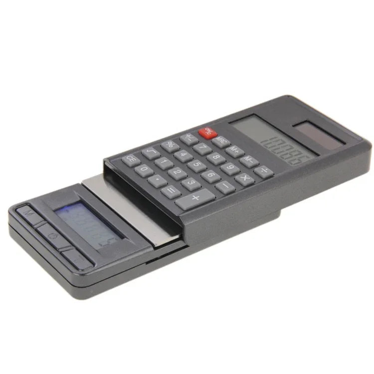 Balance électronique de poche 2 en 1 1000g x 0.1g pour bijoux + Calculatrice avec écran LCD à chiffres, 1000g x 0.1g