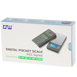 Balance électronique de poche 2 en 1 1000g x 0.1g pour bijoux + Calculatrice avec écran LCD à chiffres, 1000g x 0.1g