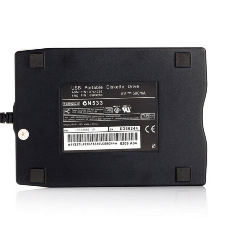 Lecteur de disquettes externe USB portable 3,5 pouces 1,44 Mo FDD pour ordinateur portable, bureau