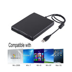 Lecteur de disquettes externe USB portable 3,5 pouces 1,44 Mo FDD pour ordinateur portable, bureau