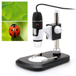 Microscope Numérique USB DMS-MDS800 40X-800X Capteur d'Image 2.0MP avec 8 LEDs & Support Professionnel, 40X-800X