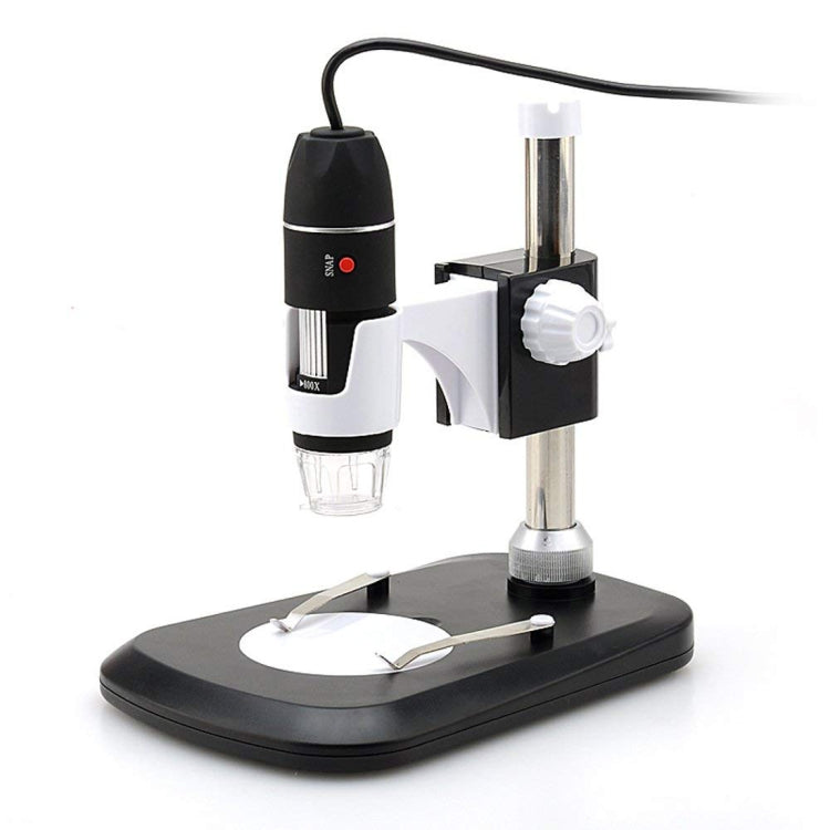 Microscope Numérique USB DMS-MDS800 40X-800X Capteur d'Image 2.0MP avec 8 LEDs & Support Professionnel, 40X-800X