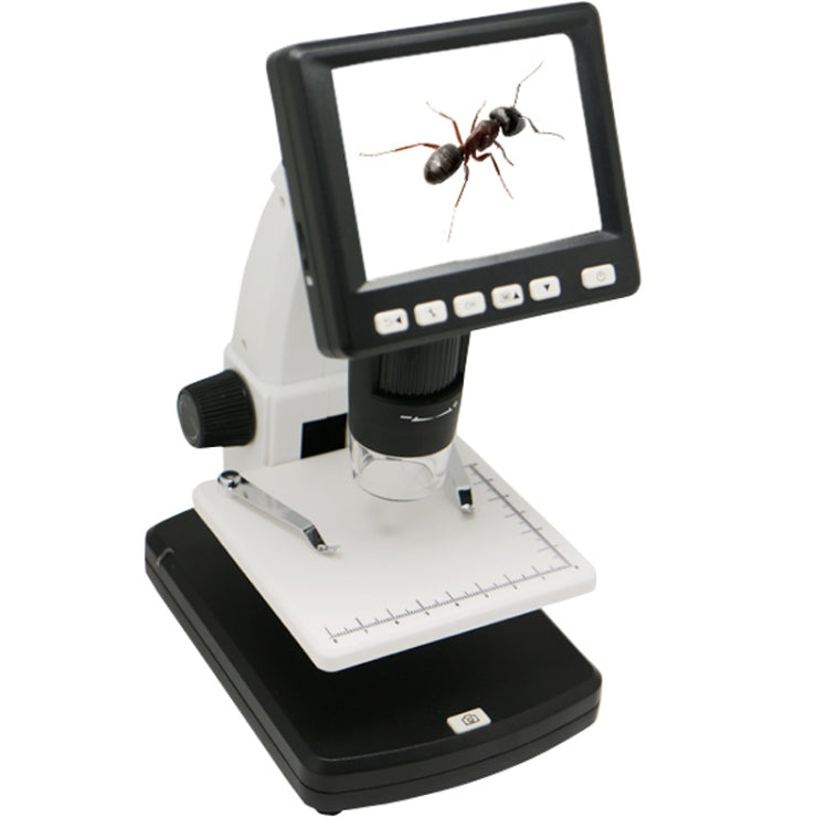 Microscope numérique autonome 500X 5 mégapixels avec écran LCD 3,5 pouces et 8 LED, support carte TF jusqu'à 32G (DMS-038M), DMS-038M 500X