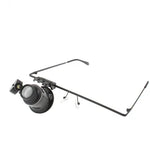 Loupe de réparation de montre type lunettes avec lumière LED, 9892A
