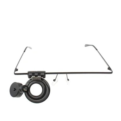 Loupe de réparation de montre type lunettes avec lumière LED, 9892A