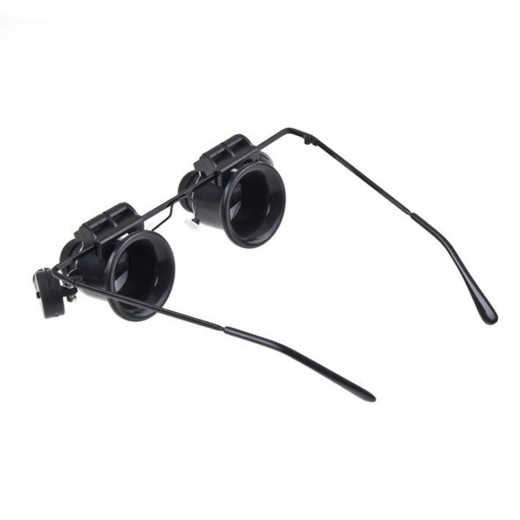 Loupe de Réparation de Montre Type Lunettes 20X avec Lumière LED, Double