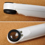 Loupe Portative Style Point d'Exclamation 40X avec 2 LEDs, 40X