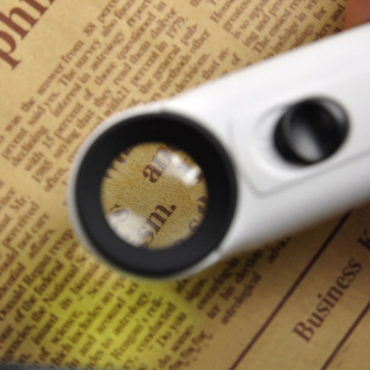 Loupe Portative Style Point d'Exclamation 40X avec 2 LEDs, 40X