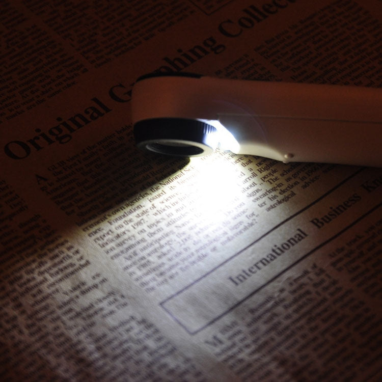 Loupe Portative Style Point d'Exclamation 40X avec 2 LEDs, 40X