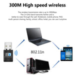 Carte adaptateur réseau USB sans fil 300 Mbps 802.11N nano, carte adaptateur