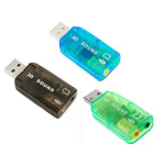 Carte son externe USB DSP 5.1 adaptateur canal mono (couleur livrée aléatoirement)