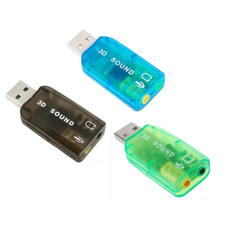 Carte son externe USB DSP 5.1 adaptateur canal mono (couleur livrée aléatoirement)