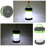 Lampe de tente escamotable à LED 3 modes