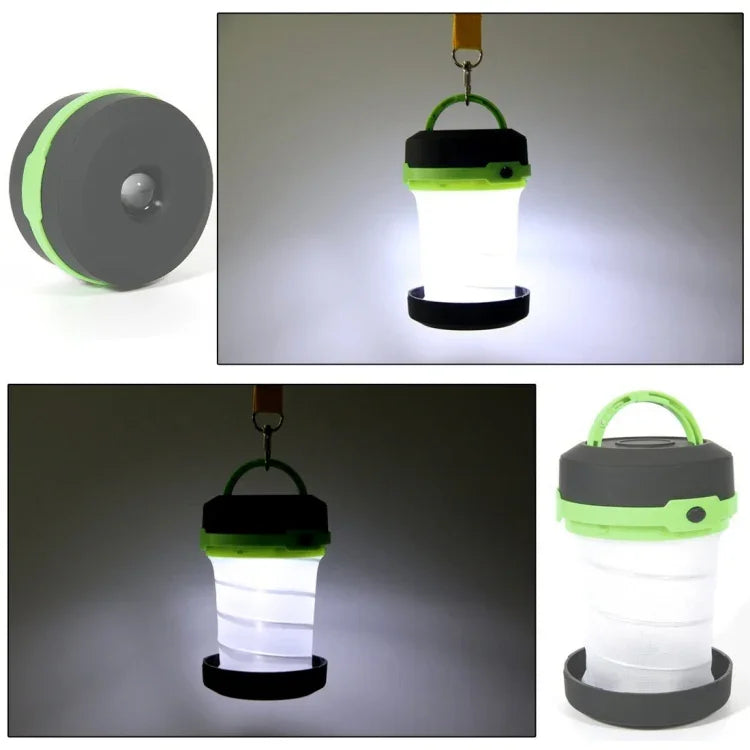 Lampe de tente escamotable à LED 3 modes