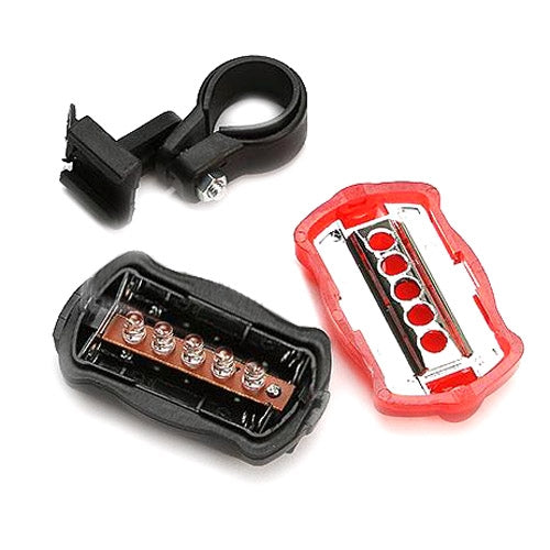 Phare de vélo étanche à 5 LED + lampe de sécurité arrière clignotante, phare de vélo + lampe de sécurité arrière