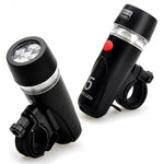 Phare de vélo étanche à 5 LED + lampe de sécurité arrière clignotante, phare de vélo + lampe de sécurité arrière