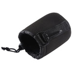 Étui de transport en néoprène pour objectif d'appareil photo reflex avec mousqueton, dimensions : 8 x 10 cm