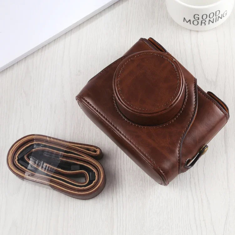 Étui intégral en cuir PU avec bandoulière pour appareil photo FUJIFILM X10 / X20, pour FUJI X10