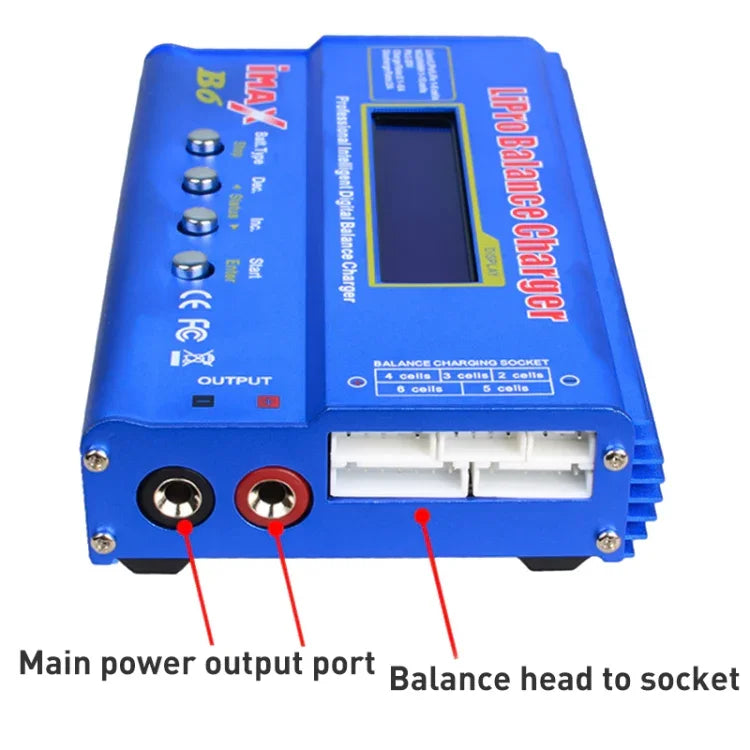 Chargeur d'équilibrage numérique iMAX B6 pour batteries LiPo et NiMH RC, W303