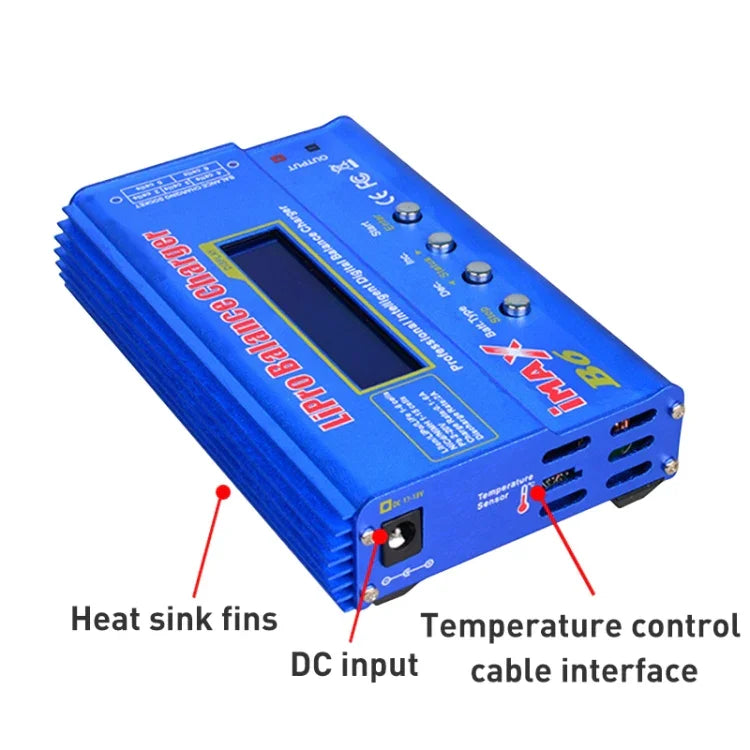 Chargeur d'équilibrage numérique LCD iMax B6 pour batteries LiPo et NiMH RC, J502