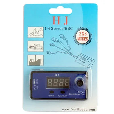 Testeur de servo numérique HJ / Testeur de cohérence ESC pour hélicoptère radiocommandé, Testeur de servo numérique HJ