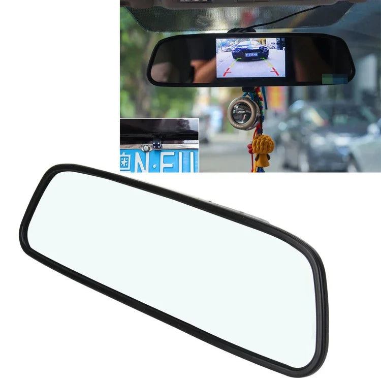 Moniteur de voiture couleur TFT-LCD 4,3 pouces 480*272 pour rétroviseur, fonction d'écran automatique inversée, 4,3 pouces 480*272