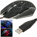 Souris de jeu optique filaire USB 6D pour ordinateur PC portable, USB 6D