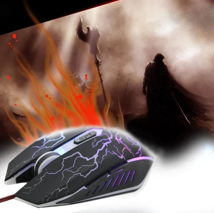 Souris de jeu optique filaire USB 6D pour ordinateur PC portable, USB 6D