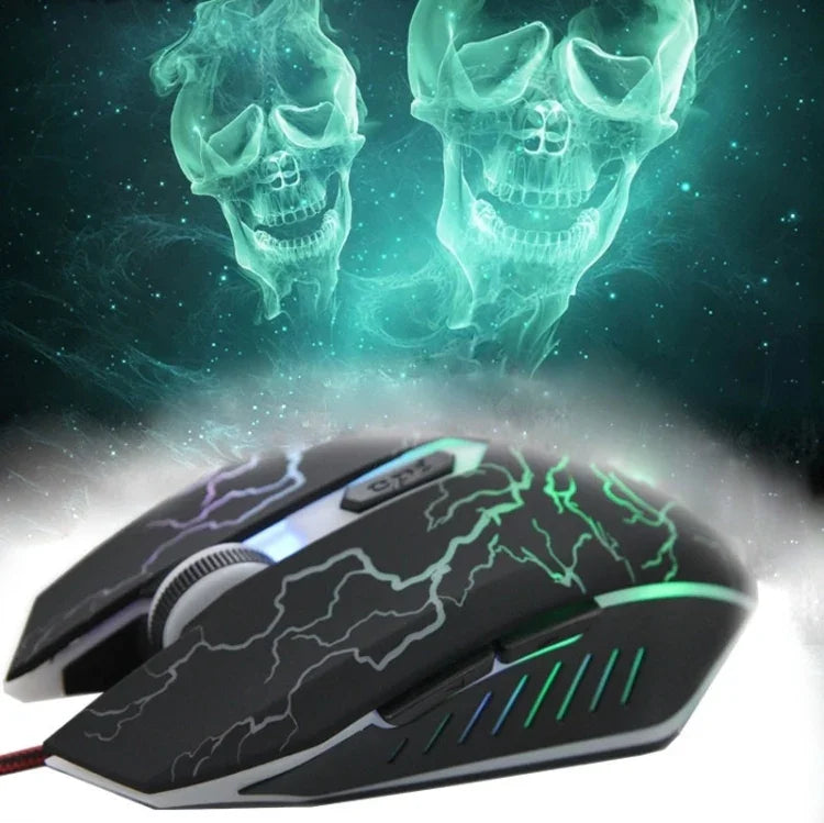 Souris de jeu optique filaire USB 6D pour ordinateur PC portable, USB 6D