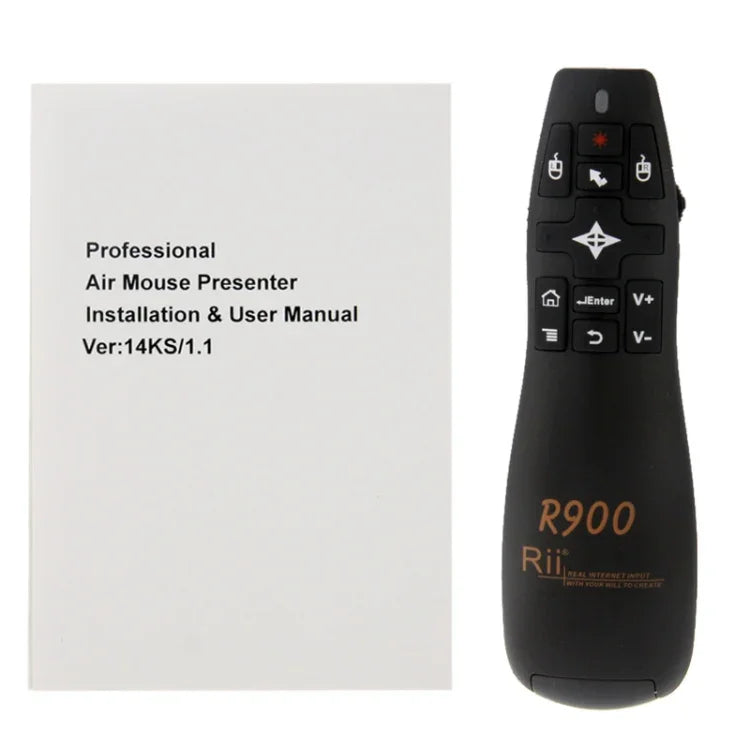 Souris volante sans fil 2,4 GHz Rii Professional Air Mouse R900 pour HTPC / Android TV BOX / PS3 / XBOX360 / Tablet PC (K14 R900), K14 R900