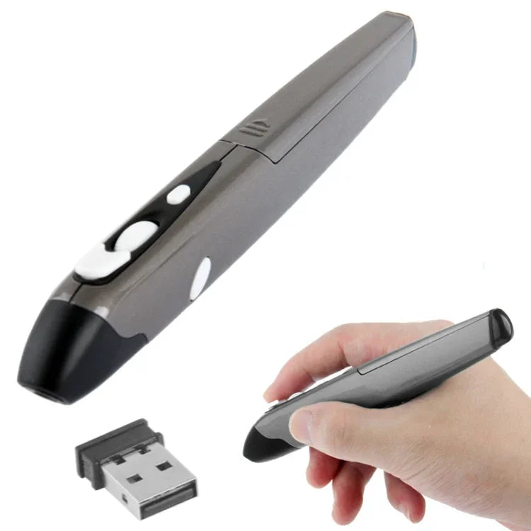 Souris Stylo sans Fil 2.4GHz 500 / 1000DPI avec Mini Récepteur USB, Distance de Transmission : 10m, 500 / 1000DPI Bleu, 500 / 1000DPI Gris