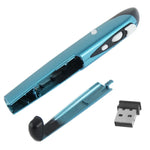 Souris Stylo sans Fil 2.4GHz 500 / 1000DPI avec Mini Récepteur USB, Distance de Transmission : 10m, 500 / 1000DPI Bleu, 500 / 1000DPI Gris