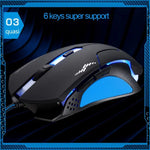 Souris de jeu optique USB T7 filaire 3 couleurs modifiable 1200 DPI 1600 DPI 2400 DPI, T7