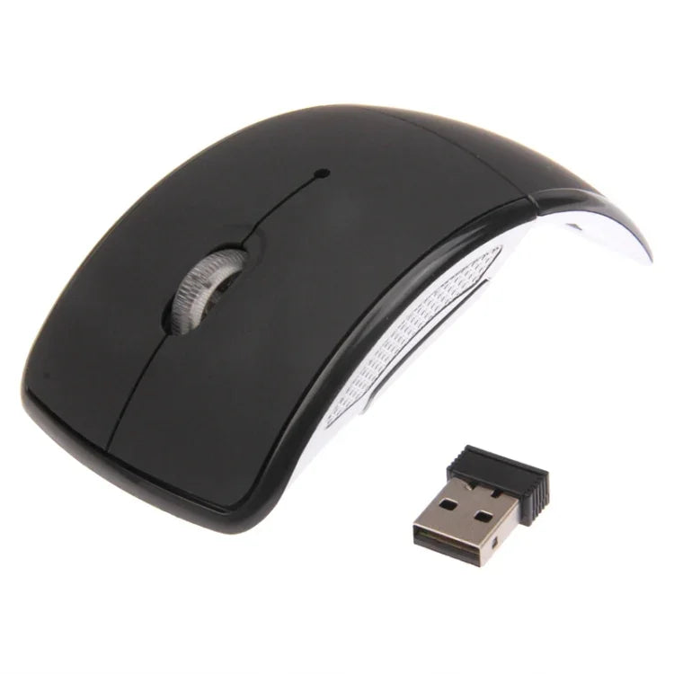 Souris optique sans fil pliable avec émetteur-récepteur enfichable, 2,4 GHz, 800-1200-1600 dpi, 2,4 GHZ (noir), 2,4 GHZ (rouge)