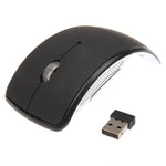 Souris optique sans fil pliable avec émetteur-récepteur enfichable, 2,4 GHz, 800-1200-1600 dpi, 2,4 GHZ (noir), 2,4 GHZ (rouge)