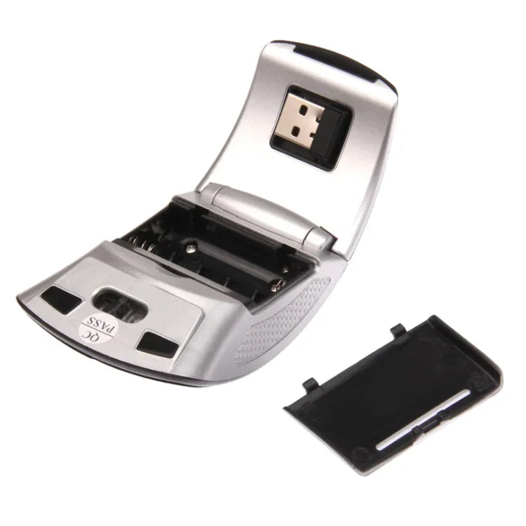 Souris optique sans fil pliable avec émetteur-récepteur enfichable, 2,4 GHz, 800-1200-1600 dpi, 2,4 GHZ (noir), 2,4 GHZ (rouge)