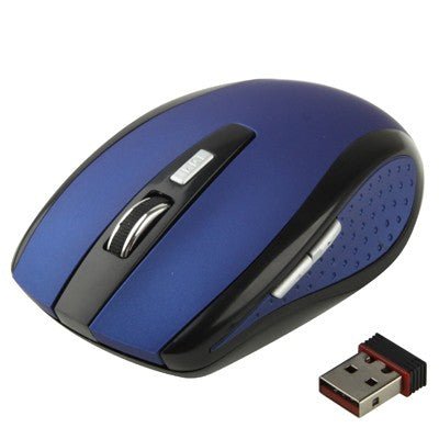 Souris optique sans fil 6D 2,4 GHz 800~1600 DPI avec mini récepteur USB, prête à l'emploi, portée jusqu'à 10 mètres