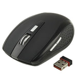 Souris optique sans fil 6D 2,4 GHz 800~1600 DPI avec mini récepteur USB, prête à l'emploi, portée jusqu'à 10 mètres
