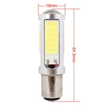 2PCS 1157/BAY15D 1250LM 20W + 5W 5 x COB LED White Light Car Brake Light Lamp Bulb, DC 12-24V, 1157