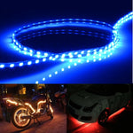 5 PCS Normally-on Style 45 LED 3528 SMD Waterproof Flexible Car Strip Light for Car Decoration, DC 12V, Length: 45cm, 45cm+Dark Blue, 45cm+Green, 45cm+Ice blue, 45cm+Pink, 45cm+Red, 45cm+White, 45cm+Yellow