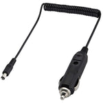 Adaptateur secteur DC 2A 5,5 x 2,1 mm avec câble enroulé, chargeur voiture, longueur : 40-140 cm, 5,5 x 2,1 mm