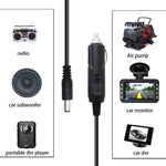 Adaptateur secteur DC 2A 5,5 x 2,1 mm avec câble enroulé, chargeur voiture, longueur : 40-140 cm, 5,5 x 2,1 mm
