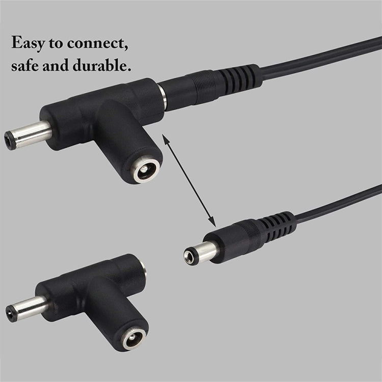 Adaptateur secteur DC 2A 5,5 x 2,1 mm avec câble enroulé, chargeur voiture, longueur : 40-140 cm, 5,5 x 2,1 mm