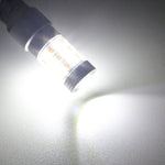 T20/7443 8W 420LM White + Yellow Light 42 LED 2835 SMD Car Brake Light Steering Light Bulb, DC 12V, T20