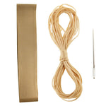 PU Leather Steering Wheel Cover With Needle and Thread, Size: 54x10.5cm, S-CMS-7771A, S-CMS-7771B