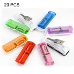 Lecteur de carte multi USB 2.0, supporte SD/MMC, MS, TF, M2