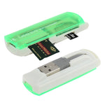 Lecteur de carte multi USB 2.0, supporte SD/MMC, MS, TF, M2